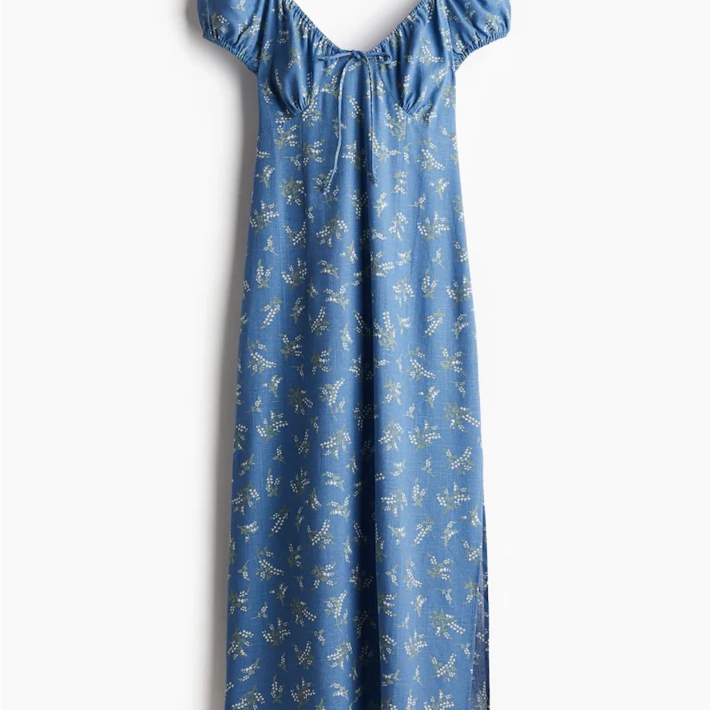 H&M Blue Floral Maxi Dress